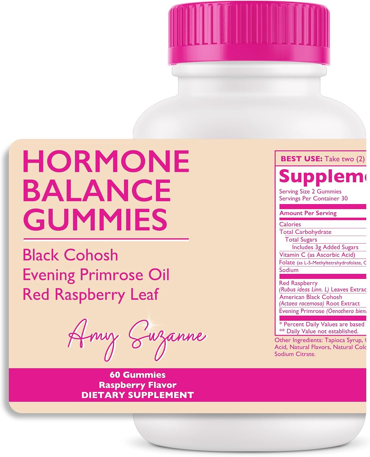 Amy Suzanne Hormone Balance Gummies for Women, 60 Count | Hormone Harmony for Mood, Energy, Occasional Bloat, PMS Comfort, Perimenopause & Menopause Support - PrimeBioHealth - canada supplements
