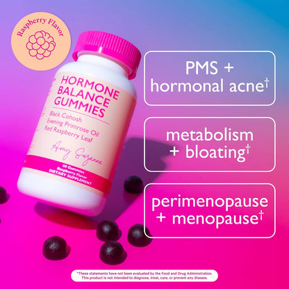 Amy Suzanne Hormone Balance Gummies for Women, 60 Count | Hormone Harmony for Mood, Energy, Occasional Bloat, PMS Comfort, Perimenopause & Menopause Support - PrimeBioHealth - canada supplements