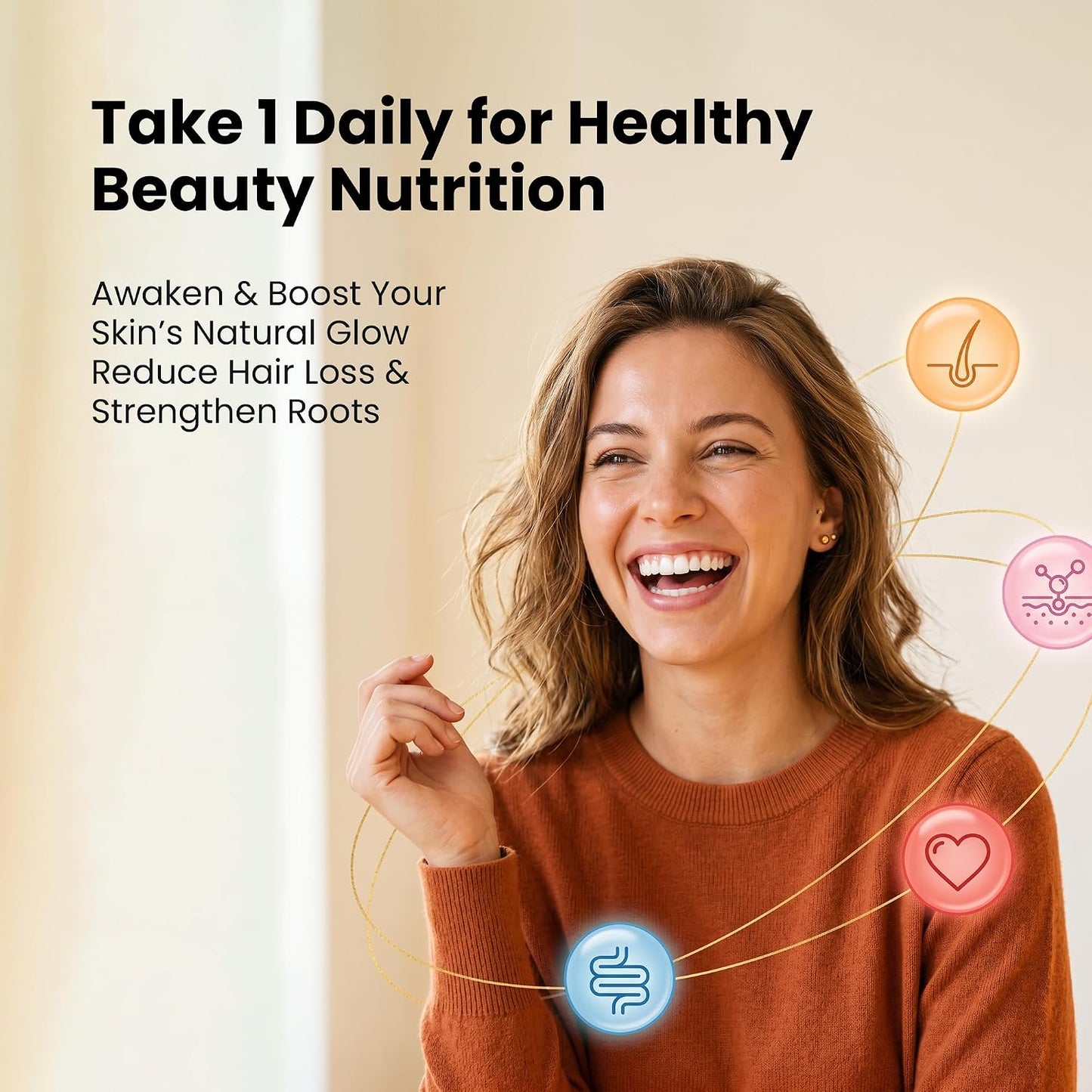 Collagen Peptides & Hyaluronic Acid Supplement with Vitamins A, C, E, B6, Biotin, Zinc & Selenium – Skin Hydration, Hair Growth & Nail Strength Complex for Women & Men - PrimeBioHealth - canada supplements