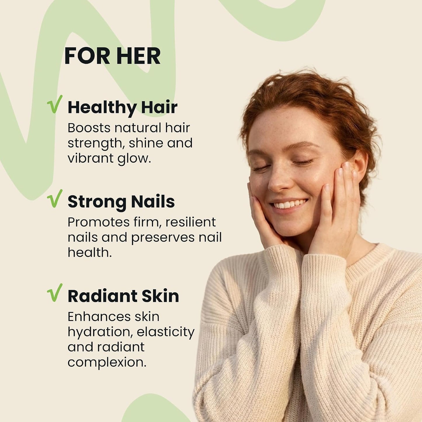 Collagen Peptides & Hyaluronic Acid Supplement with Vitamins A, C, E, B6, Biotin, Zinc & Selenium – Skin Hydration, Hair Growth & Nail Strength Complex for Women & Men - PrimeBioHealth - canada supplements