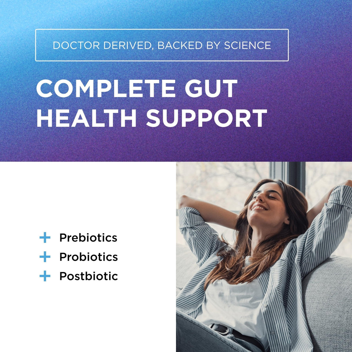 DR. EMIL NUTRITION Women & Men Total Gut Health Complex | Prebiotic + Probiotic + Postbiotic Gut Health Supplements - PrimeBioHealth - canada supplements