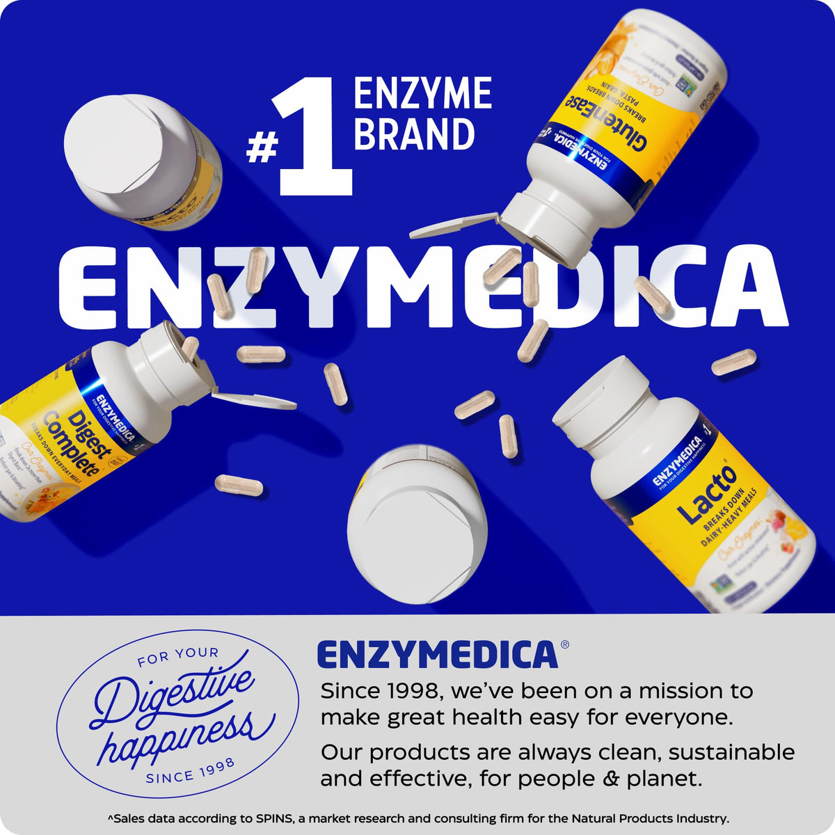 Enzymedica - GlutenEase Extra Strength, Complete Gluten & Casein Formula with Digestive Enzymes + DPP-IV, 30 Capsules - PrimeBioHealth - canada supplements