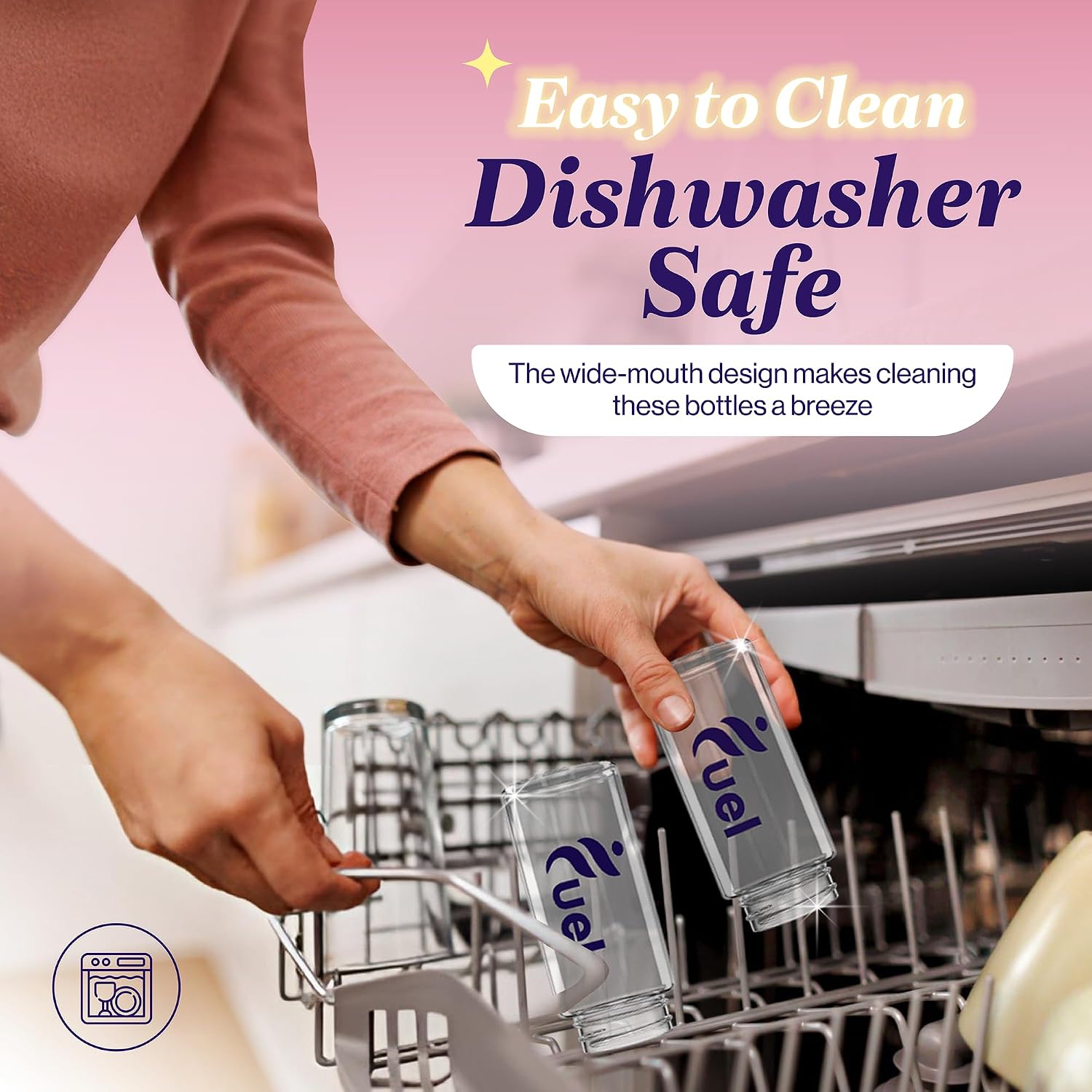 Fuel Protein Shaker Bottle with Metal Lid, Sports Water Bottle, Leak Proof Plastic Water Bottles BPA Free, Reusable, Dishwasher Safe, Perfect for Travel, School, Outdoors, Gym and Fitness Sports - PrimeBioHealth - canada supplements