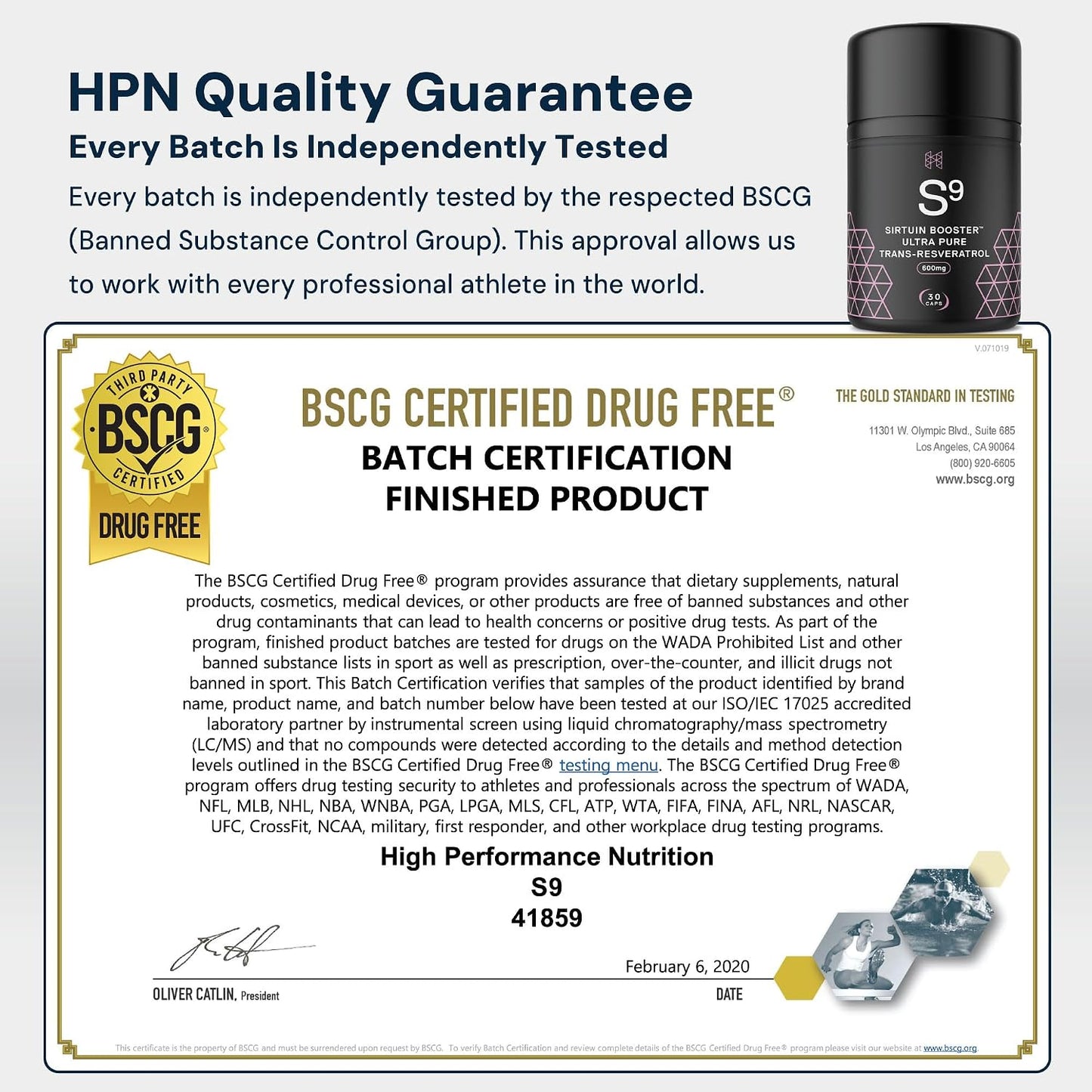 HPN S(9) Sirtuin Booster Ultra Pure Trans Resveratrol Healthy Aging Antioxidant Supplement, High Performance Nutrition, 30 Capsules - PrimeBioHealth - canada supplements