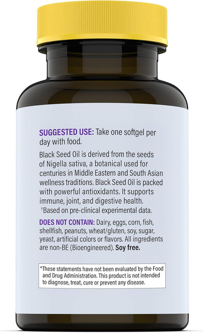 InnovixLabs Black Seed Oil Softgels, 500mg | Antioxidant Support for Immune & Joint Health | Cold Pressed Nigella Sativa Black Cumin Seed Oil | Enteric Coated for Reduced Burps | 30 Softgels - PrimeBioHealth - canada supplements