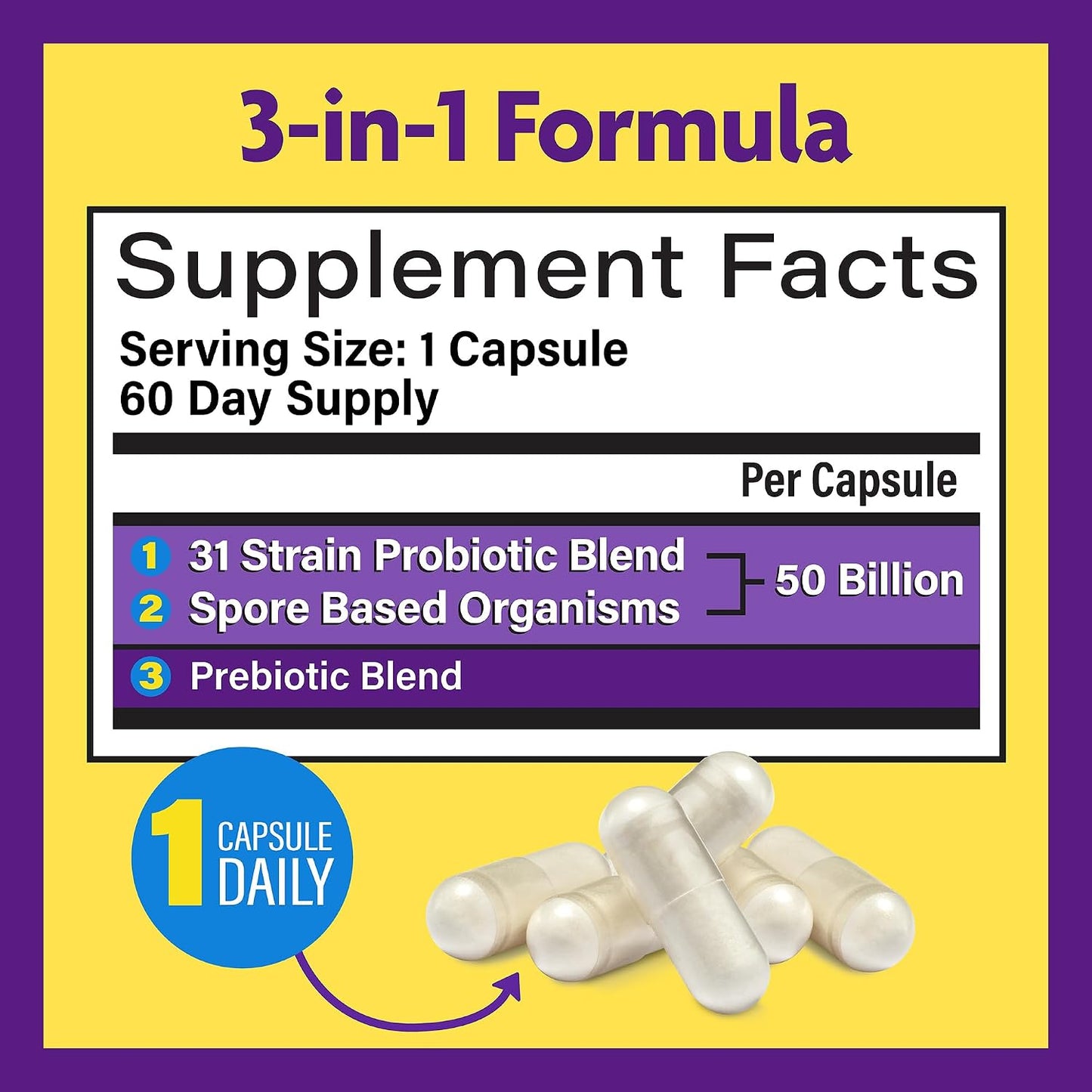 InnovixLabs Choline & Multi Probiotic Bundle Choline Bitartrate 550mg (100 Capsules) Multi Strain Probiotics (60 Capsules). Supports Memory, Mood, Brain Health & Boost Cognitive.* - PrimeBioHealth - canada supplements