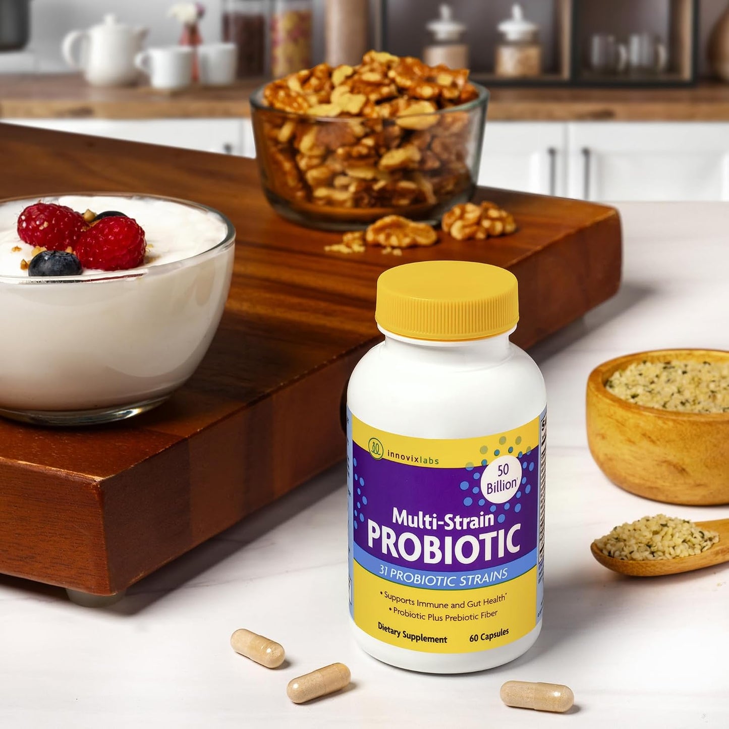 InnovixLabs Multi Probiotic & Curcumin Bundle Multi-Strain Probiotic (60 Time-Release Capsules) Turmeric Curcumin (100 Time-Release Tablets). Supports Gut and Immune Health. * - PrimeBioHealth - canada supplements