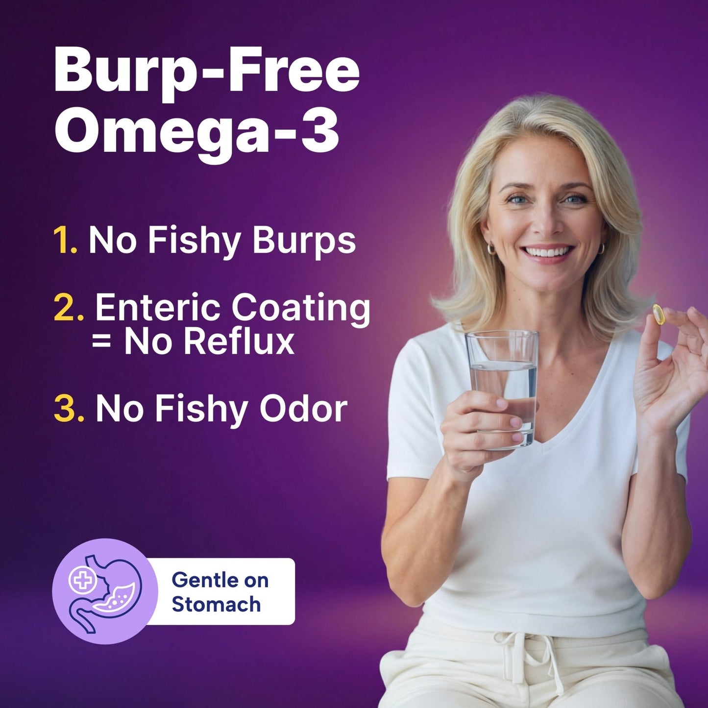 InnovixLabs Triple Strength Omega 3 Supplement, Burpless Fish Oil for Women and Men - 900 mg EPA & DHA, Brain & Joint Support, Award Winning & Third-Party Tested, 30 Softgels - PrimeBioHealth - canada supplements