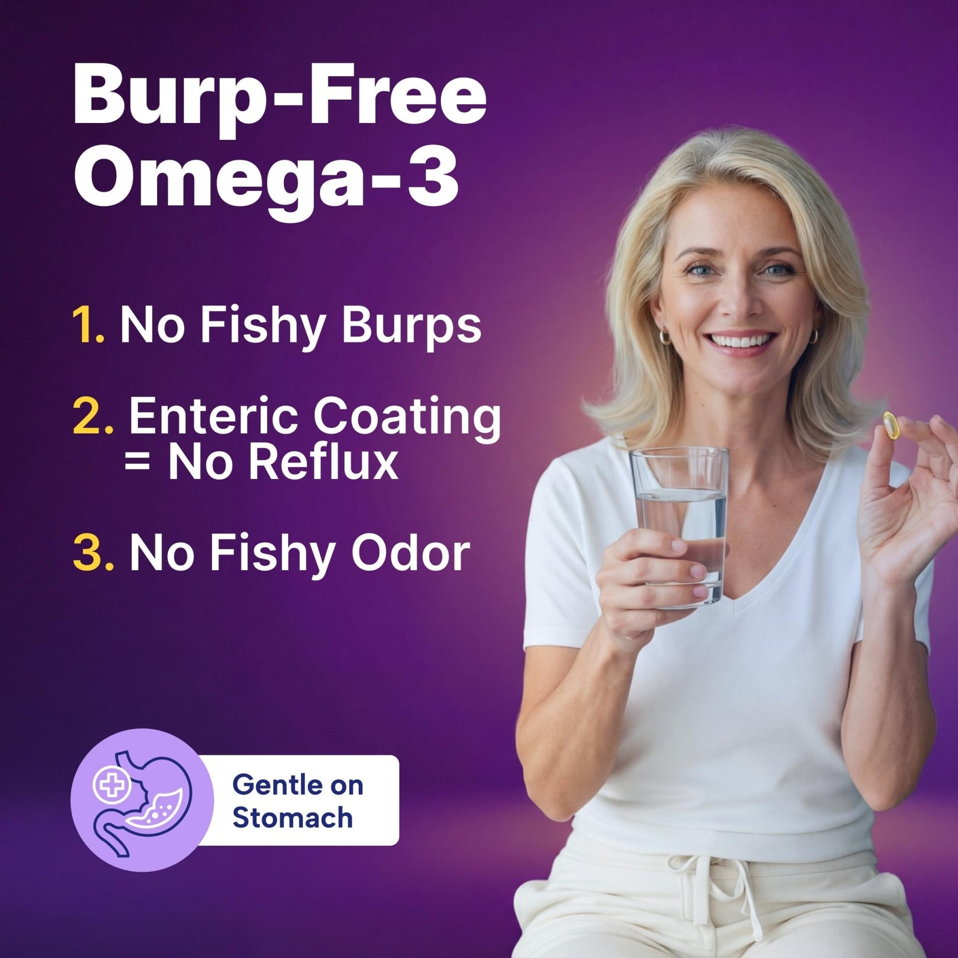 InnovixLabs Triple Strength Omega 3 Supplement, Burpless Fish Oil for Women and Men - 900 mg EPA & DHA, Brain & Joint Support, Award Winning & Third-Party Tested, 30 Softgels - PrimeBioHealth - canada supplements