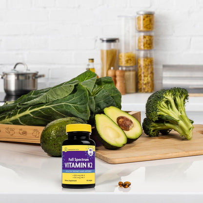 InnovixLabs Vitamin K2 & Magnesium Bundle Full Spectrum Vitamin K2 (90 softgels) Advanced Magnesium (150 Time-Release Capsules). Supports Healthy Bones & Arteries. * - PrimeBioHealth - canada supplements