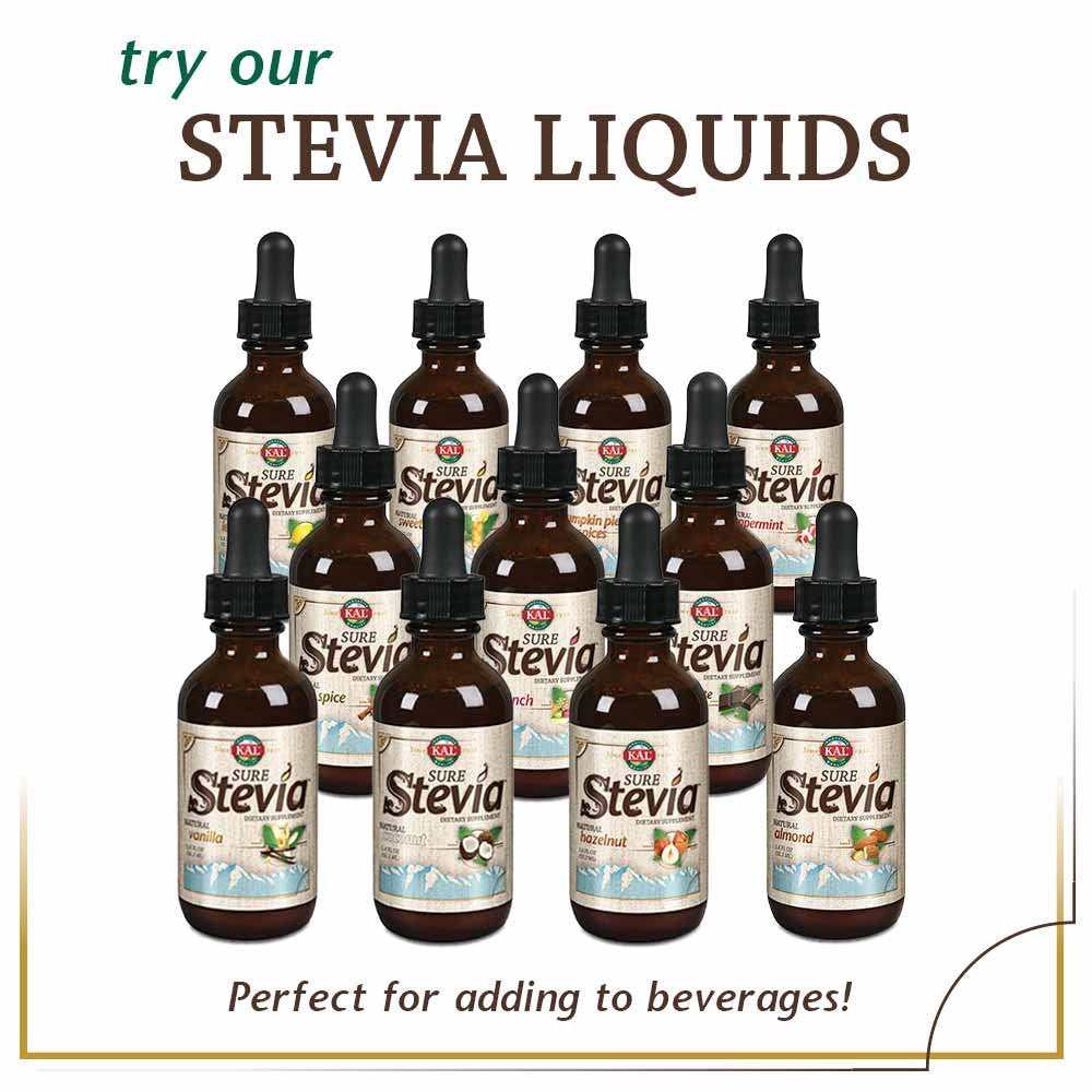 KAL Sure Stevia Extract Powder, Low Carb, Plant Based Stevia Sweetener, Great Taste, Zero Calories, Zero Sugar, Low Glycemic & Perfect for a Keto Diet, 60-Day Guarantee, Approx. 1820 Servings, 3.5oz - PrimeBioHealth - canada supplements