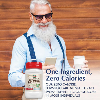 KAL Sure Stevia Extract Powder, Low Carb, Plant Based Stevia Sweetener, Great Taste, Zero Calories, Zero Sugar, Low Glycemic & Perfect for a Keto Diet, 60-Day Guarantee, Approx. 1820 Servings, 3.5oz - PrimeBioHealth - canada supplements