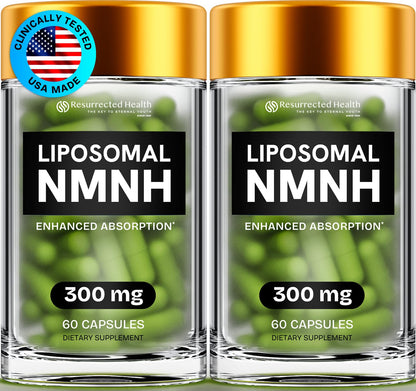 Liposomal NMNH Supplement 300mg – Boosts NAD Anti-Aging, Energy & Focus – NMM Capsules Alternative to for Cellular Vitality – Third-Party Tested, 60 Vegan Capsules | 1 Pack - PrimeBioHealth - canada supplements