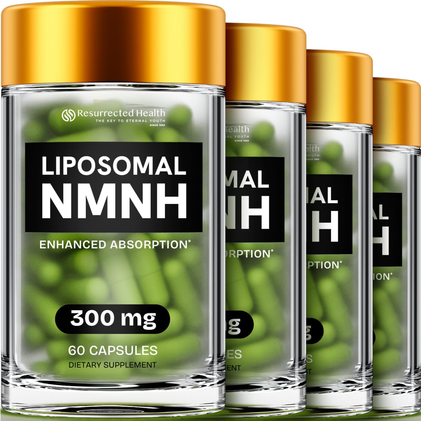 Liposomal NMNH Supplement 300mg – Boosts NAD Anti-Aging, Energy & Focus – NMM Capsules Alternative to for Cellular Vitality – Third-Party Tested, 60 Vegan Capsules | 1 Pack - PrimeBioHealth - canada supplements