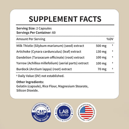 Liver Support with Milk Thistle, 30-Day Supply, Artichoke & Turmeric - PrimeBioHealth - canada supplements