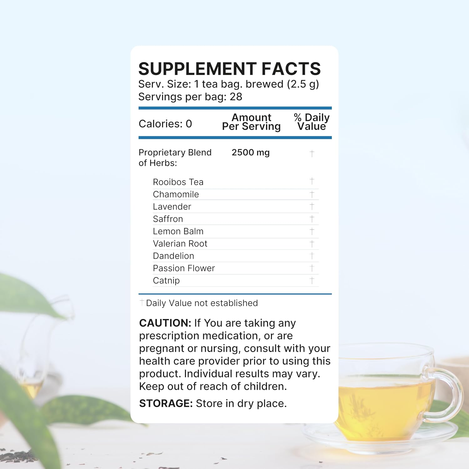 Lulutox Sleep Tea, Cortisol Calming Tea with Chamomile, Lavender, Valerian Root & Saffron, Stress Relief & Anxiety Bedtime Tea for Deep Sleep & Hormone Balance, 28 Caffeine Free Pyramid Tea Bags - PrimeBioHealth - canada supplements
