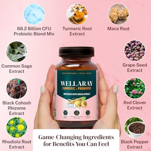 Menopause Daily Support (90 Capsules) + Lulutox Peach Herbal Tea 3-Pack (84 Servings) | Women’s Wellness Bundle for Daily Routine - PrimeBioHealth - canada supplements