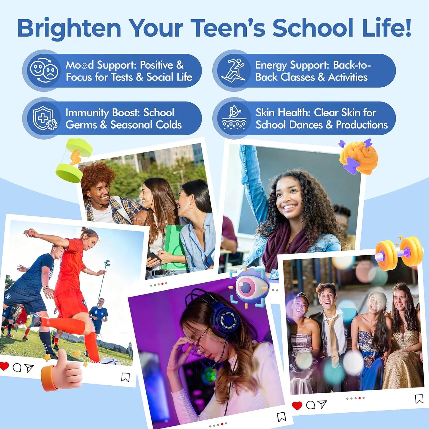 Methylated Multivitamin Gummies for Teens & Kids with Methylfolate, Methyl B12 & Omega3, Teen Vitamins for Boys & Girls 10-19 with Multi-Minerals for Teenager Focus, Energy, Growth, Skin, Eyes, Immune - PrimeBioHealth - canada supplements