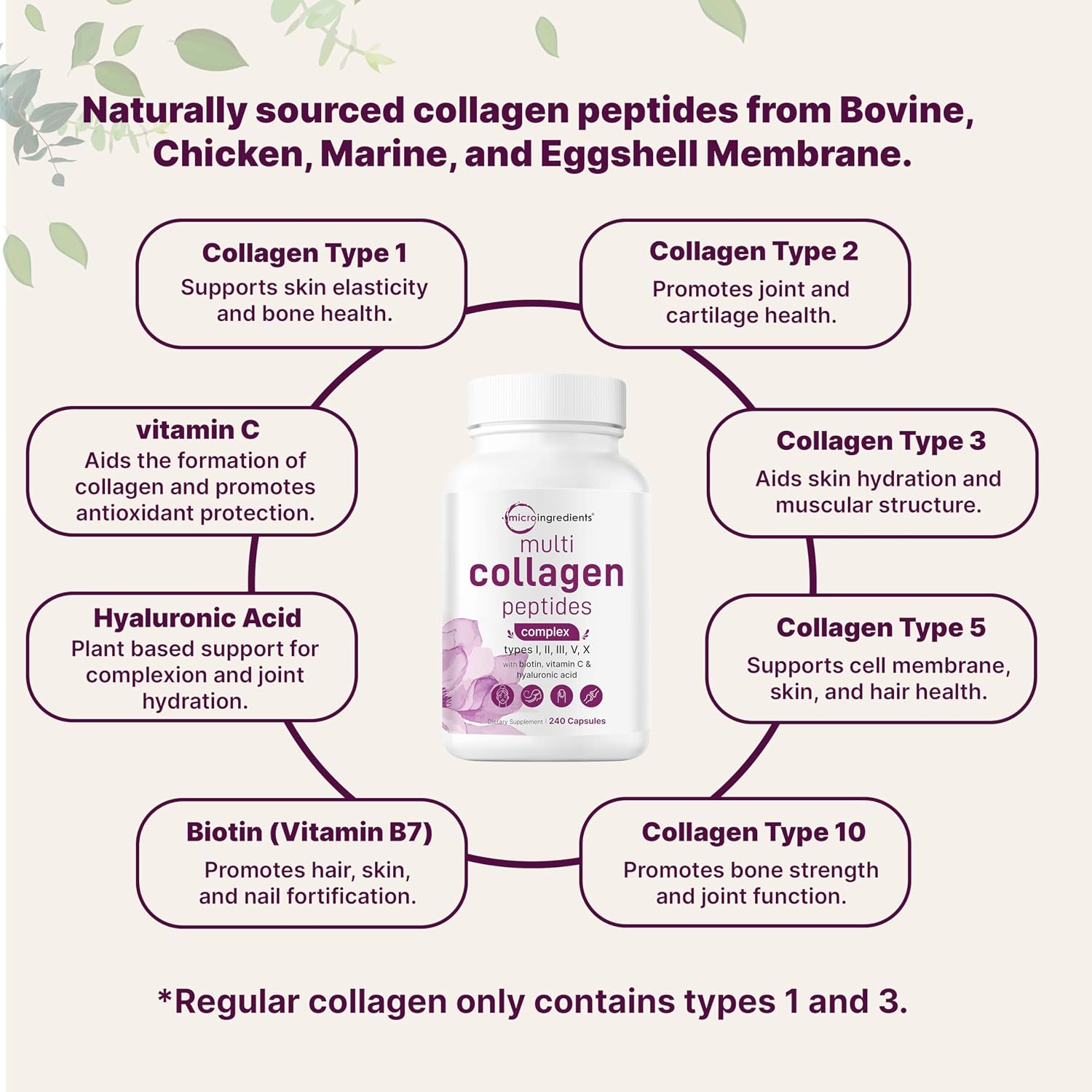 Micro Ingredients 8-in-1 Multi Collagen Pills & Mega Probiotics 200 Billion CFU Veggie Capsules | 2 Pack Bundle | Hydrolyzed Peptides + Hyaluronic Acid & Vitamin C | 40 Strains + Inulin & Bromelain - PrimeBioHealth - canada supplements