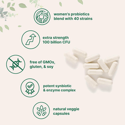 Micro Ingredients 8-in-1 Multi Collagen Powder & Women’s Probiotics 100 Billion CFU Veggie Capsules | 2 Pack | Hydrolyzed Peptides + Hyaluronic Acid & Vitamin C | 40 Strains + Cranberry & D-Mannose - PrimeBioHealth - canada supplements