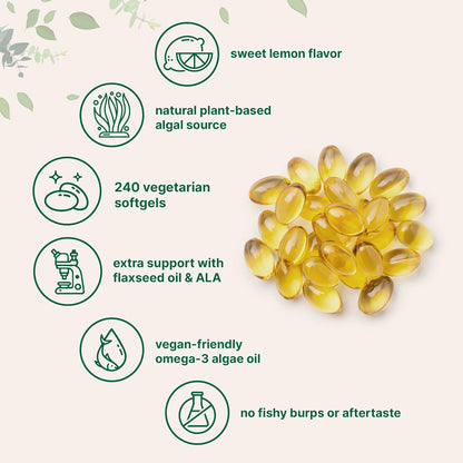 Micro Ingredients Multi Collagen Complex & Vegan Omega 3 Algae Oil Supplement Bundle 2 Pack | Grass-Fed Collagen Peptides | Omega-3 Full Spectrum Alternative to Fish Oil - PrimeBioHealth - canada supplements