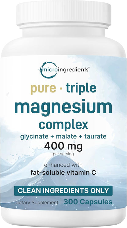 Micro Ingredients Oil of Oregano Softgels & Pure Triple Magnesium Complex 400mg Capsules | 2 Pack Bundle | 4X Strength Thymoquinone with Black Seed | Glycinate, Malate, & Taurate Forms - PrimeBioHealth - canada supplements