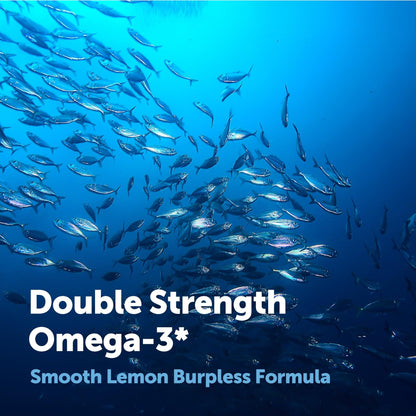 Micro Ingredients Omega 3 Fish Oil Supplements 3,000mg Per Serving, 240 Softgels | Lemon Flavored – Burpless | EPA 540mg + DHA 360mg | Deep Sea Fish - PrimeBioHealth - canada supplements