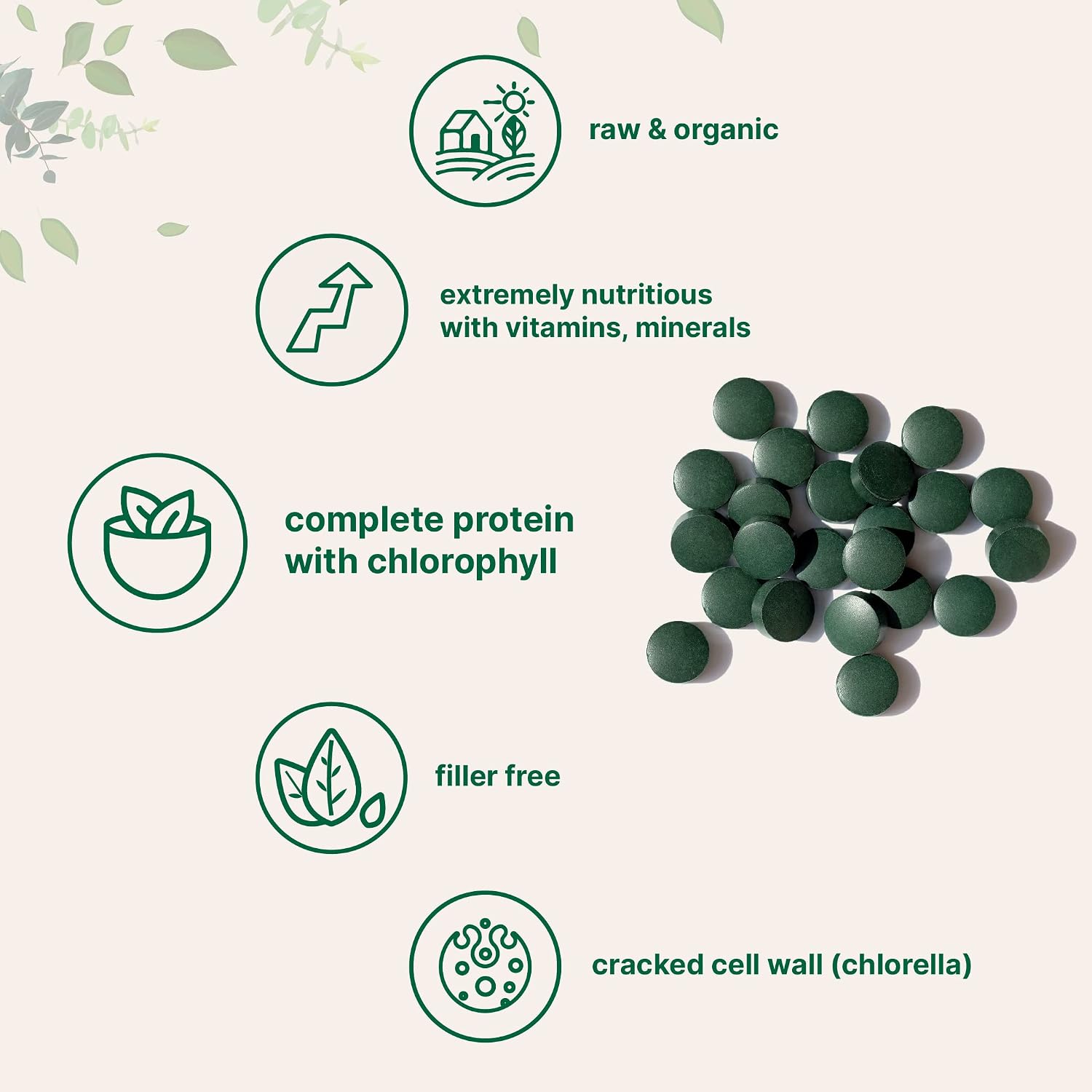 Micro Ingredients Organic Chlorella Spirulina 3000mg Tablets & Vitamin D3 5000iu + K2 100mcg Bundle 2 Pack | Cracked Cell Wall, Rich in Vegan Protein & Chlorophyll | Essential Sunshine Vitamins - PrimeBioHealth - canada supplements