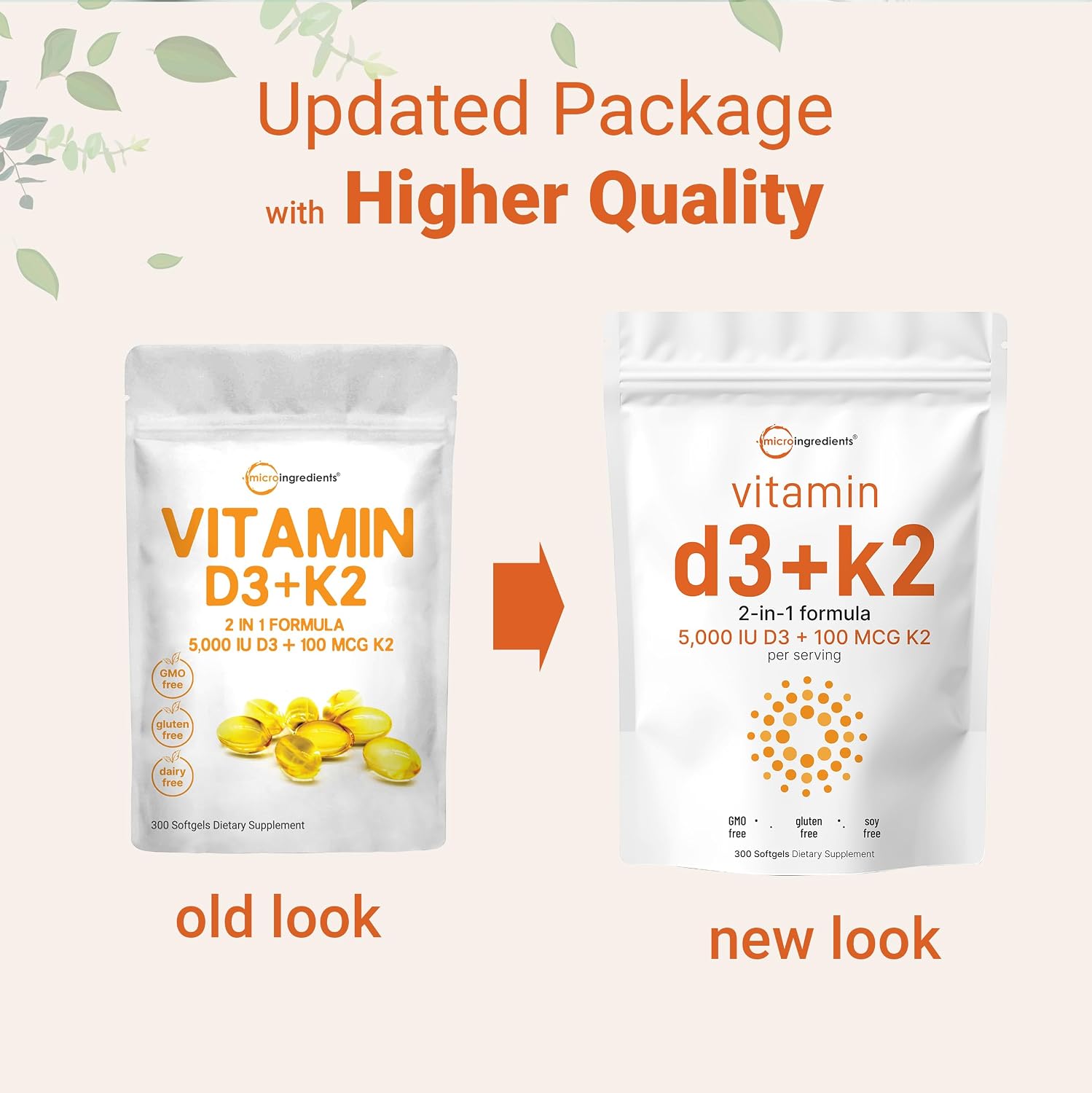 Micro Ingredients Organic Chlorella Spirulina 3000mg Tablets & Vitamin D3 5000iu + K2 100mcg Bundle 2 Pack | Cracked Cell Wall, Rich in Vegan Protein & Chlorophyll | Essential Sunshine Vitamins - PrimeBioHealth - canada supplements