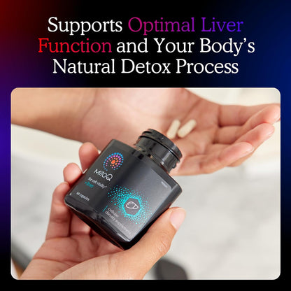 MitoQ +Liver & +Eye Bundle: Advanced Antioxidant Supplements for Metabolism, Detox & Blue Light Protection | Supports Liver Health, Eye Vitality & Natural Detox (2 x 60 Capsules) - PrimeBioHealth - canada supplements