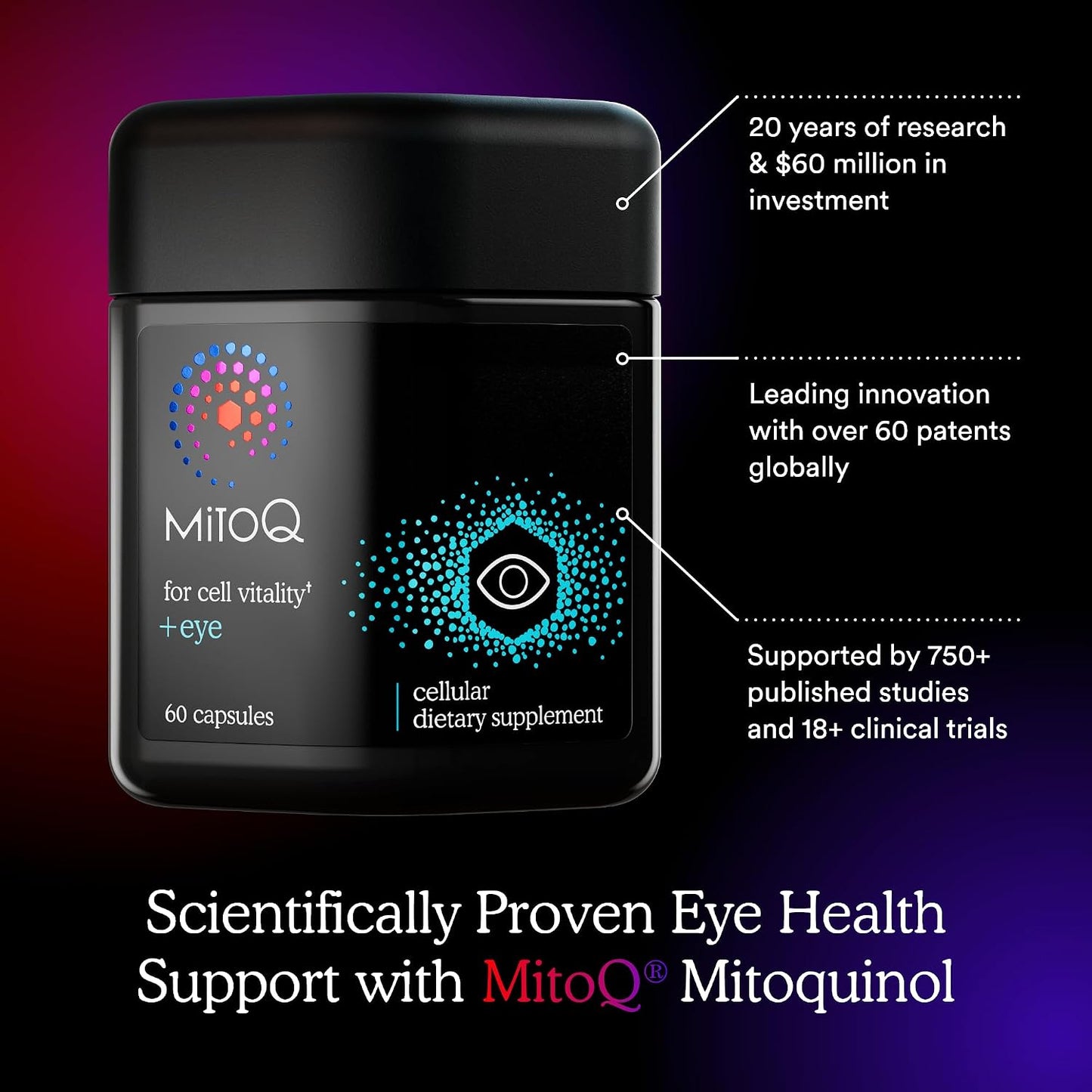 MitoQ +Liver & +Eye Bundle: Advanced Antioxidant Supplements for Metabolism, Detox & Blue Light Protection | Supports Liver Health, Eye Vitality & Natural Detox (2 x 60 Capsules) - PrimeBioHealth - canada supplements