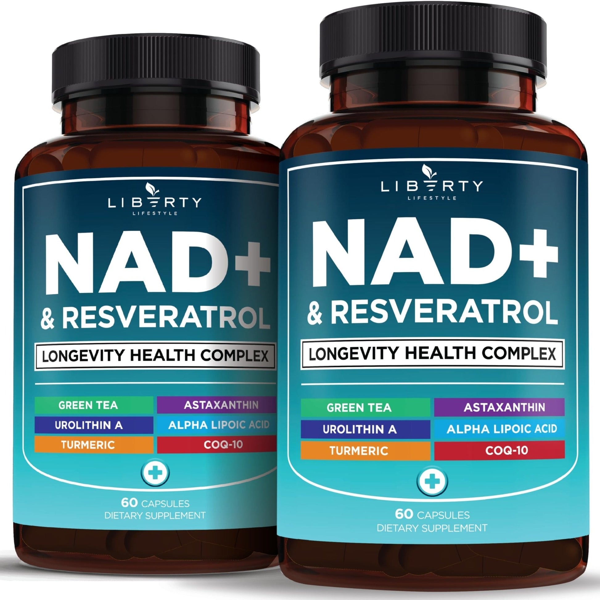 NAD+ Supplement Complex – NAD+ 300 mg with Astaxanthin, Urolithin A, Resveratrol, CoQ10 & Antioxidant Blend – Cellular Energy, Mitochondrial Support or Women & Men – Vegan, Non-GMO- 120 Capsules - PrimeBioHealth - canada supplements