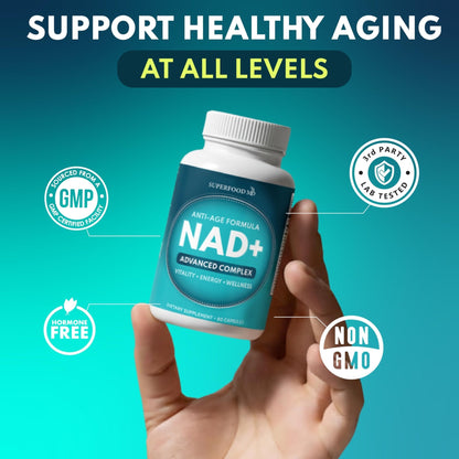 NAD+ Supplement Liposomal + Resveratrol for Women & Men, Astaxanthin, CoQ10, Alpha Lipoic Acid, Green Tea - 120 Count - PrimeBioHealth - canada supplements