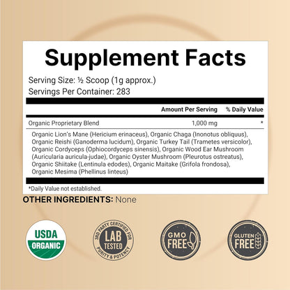 NatureBell Magnesium Glycinate Capsules 500mg & Myco Guardians 10 in 1 Mushroom Powder 10oz Bundle Pack | Chelated & Purified Mineral | Immune Booster & Brain Health Support - PrimeBioHealth - canada supplements