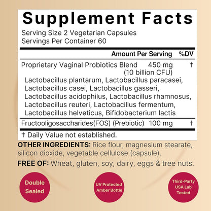 NatureBell Magnesium Glycinate Capsules 500mg & Vaginal Probiotics for Women in Veggie Capsules | Bundle Pack | Chelated & Purified Mineral | 10 Strains & 10 Billion CFU - PrimeBioHealth - canada supplements
