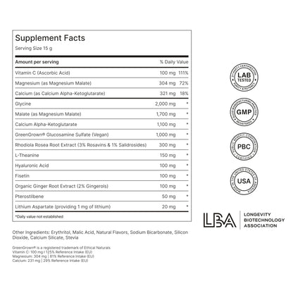 Novos Core - Clinically Studied Daily Longevity Supplement | 12 Active Ingredients for Healthy Aging, Energy, Cognition & Skin Health | Human Clinical Trial Backed | Orange Flavored | 30 Servings - PrimeBioHealth - canada supplements
