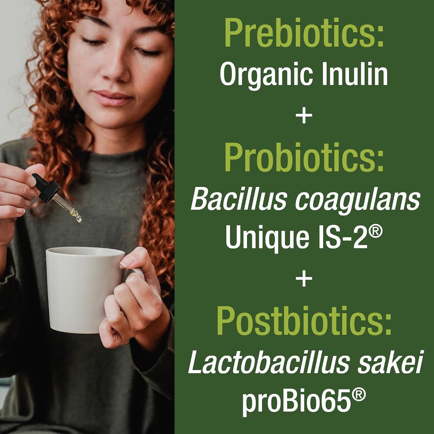 Organic Synbiotic = Prebiotics + Probiotics + Postbiotics 3-in-1 Supplement for Women, Men, & Kids. Pre, Pro, & Post Biotics Liquid Drops for Gut + Microbiome Balance. Made in USA, Vegan, Zero Sugar - PrimeBioHealth - canada supplements