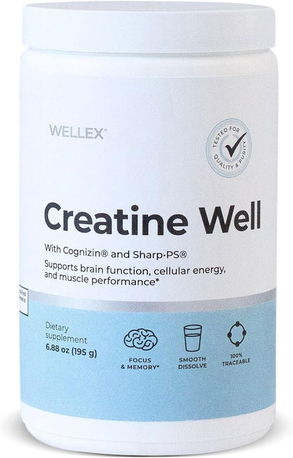 Papillex Creatine Well – Clean Creatine Powder for Brain Energy & Muscle Tone with Cognizin & Sharp•PS - PrimeBioHealth - canada supplements