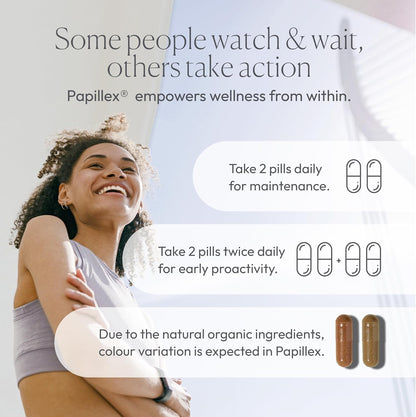 Papillex Dietary Supplement Tablets All Natural Immune Support - Immunity Defense - Best Immune System Booster - Organic 60 Capsules Bottle (3 Pack) - PrimeBioHealth - canada supplements