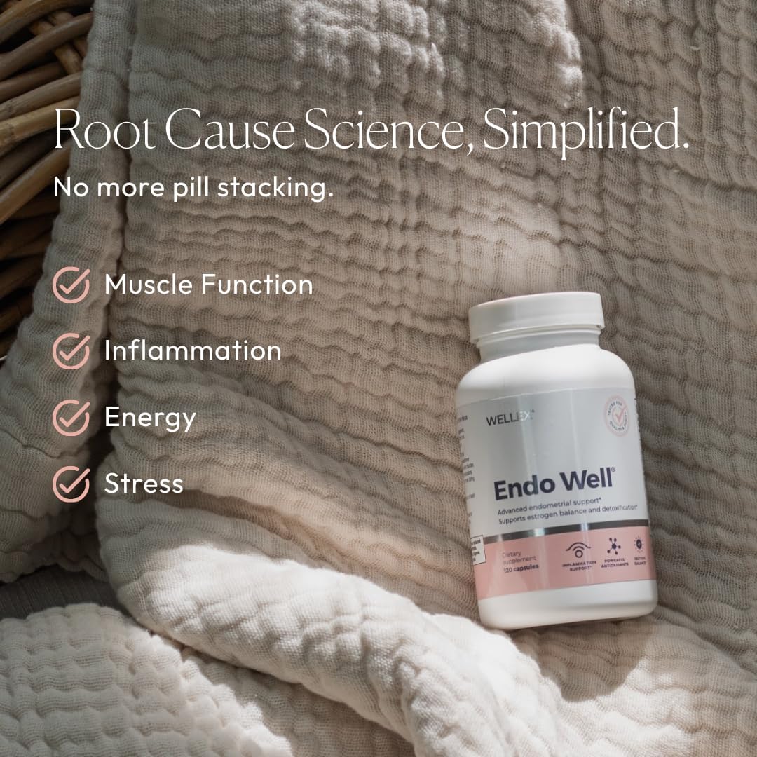 Papillex Endo Well | Women’s Cycle Support | Monthly Wellness, Muscle Function & Energy Metabolism | Magnesium, Pea, DIM & Ashwagandha | Doctor-Formulated, Clean Ingredients - PrimeBioHealth - canada supplements