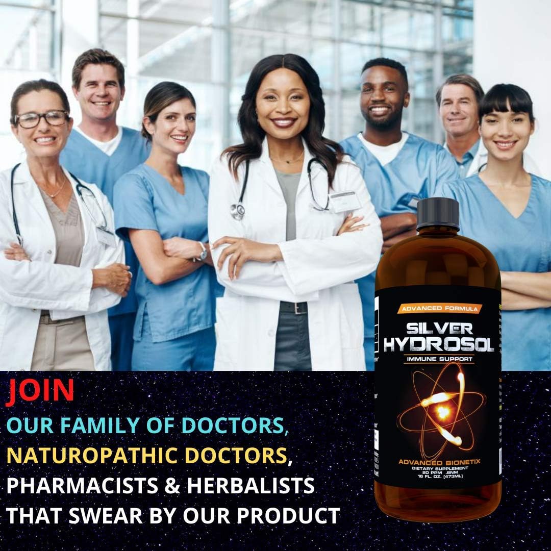 Pharmacist Recommended 16 oz Advanced Bionetix Colloidal Silver Hydrosol, All Natural & Promotes A Healthy Immune System. Colloidal Silver That Actually Works! - PrimeBioHealth - canada supplements
