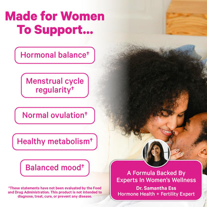 Pink Stork Myo-Inositol & D-Chiro Inositol: 3.6:1 Blend to Support Fertility, Hormone Balance for Women - Ovarian Function, Ovulation, Conception, and Period Support Supplement - 60 Capsules - PrimeBioHealth - canada supplements