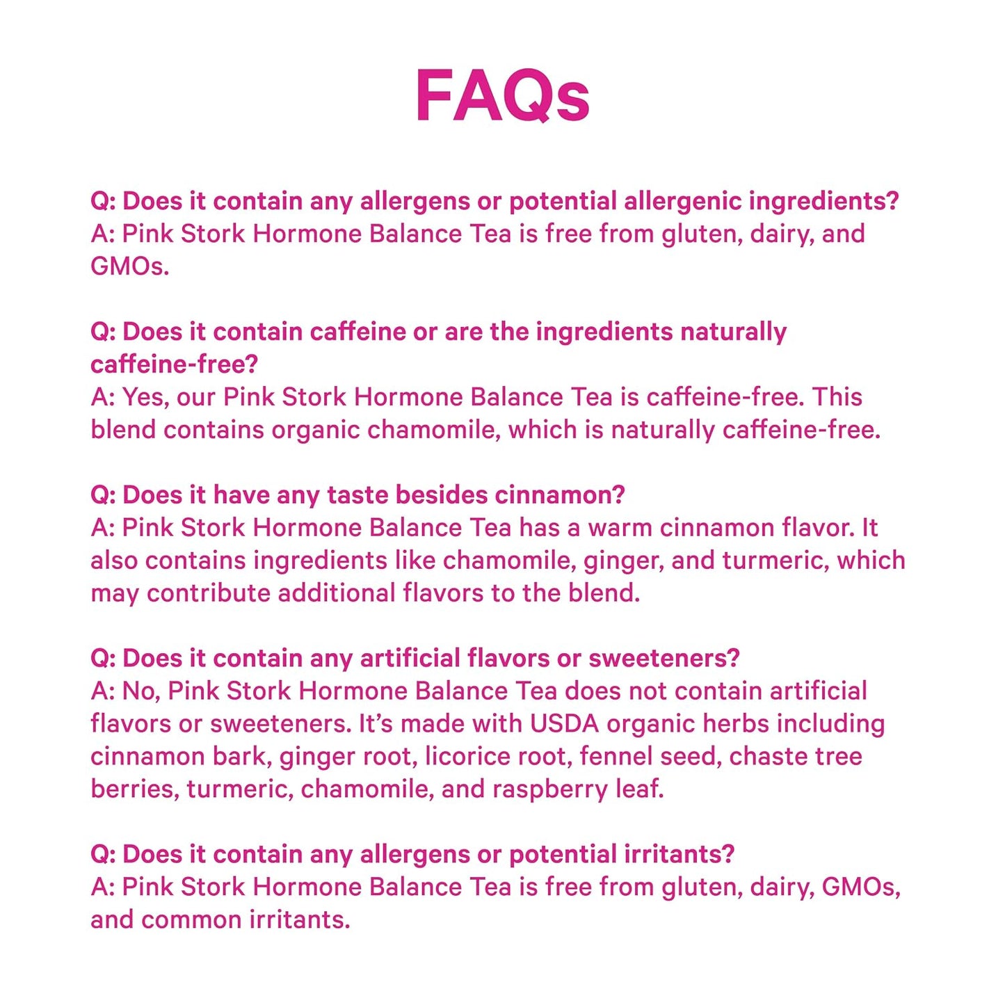 Pink Stork Organic Hormone Balance Tea for Women, Cinnamon, 30 Servings | Red Raspberry Leaf & Chasteberry (Vitex), Organic Herbal Tea, PMS, Menstrual Cycle + Perimenopause Support - PrimeBioHealth - canada supplements