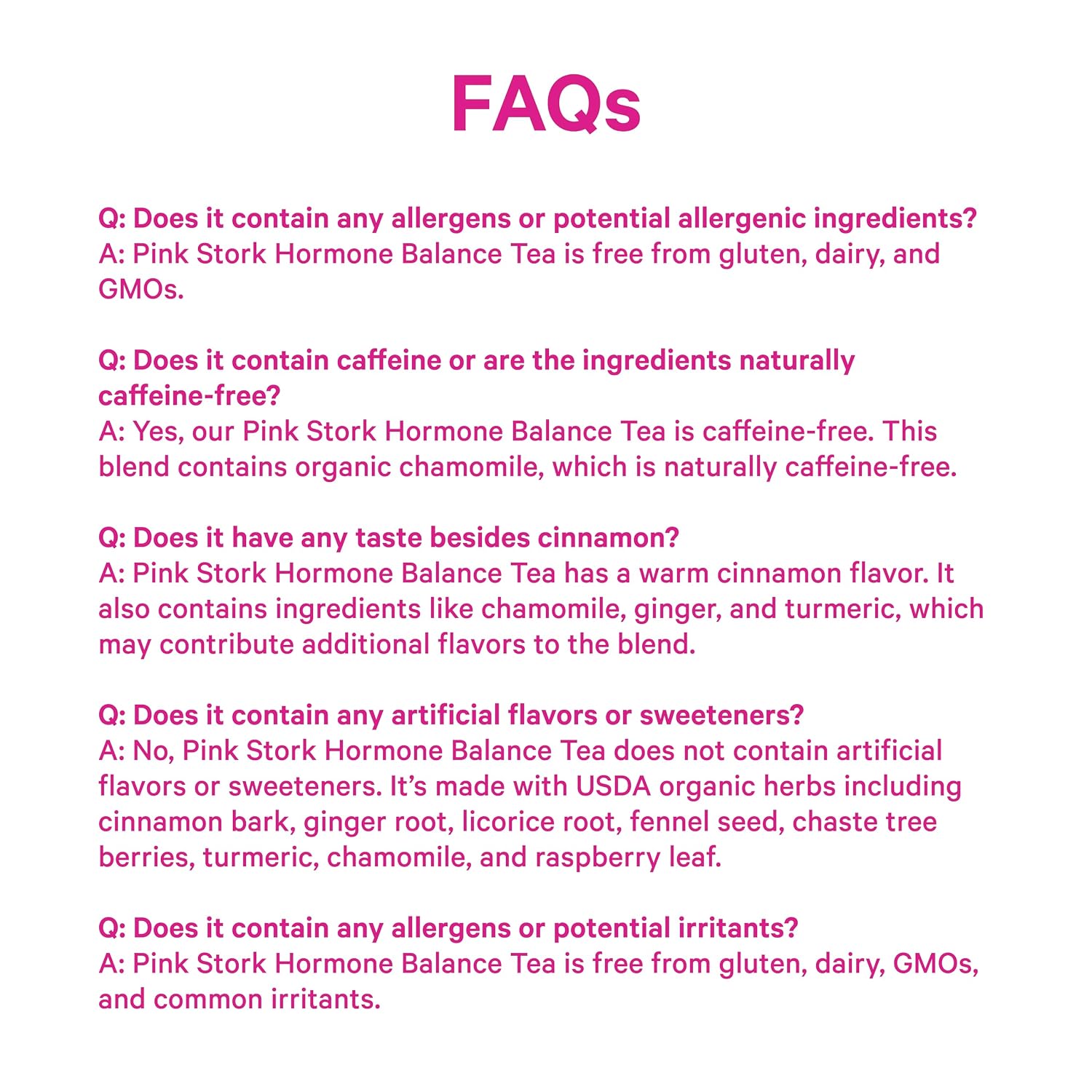 Pink Stork Organic Hormone Balance Tea for Women, Cinnamon, 30 Servings | Red Raspberry Leaf & Chasteberry (Vitex), Organic Herbal Tea, PMS, Menstrual Cycle + Perimenopause Support - PrimeBioHealth - canada supplements