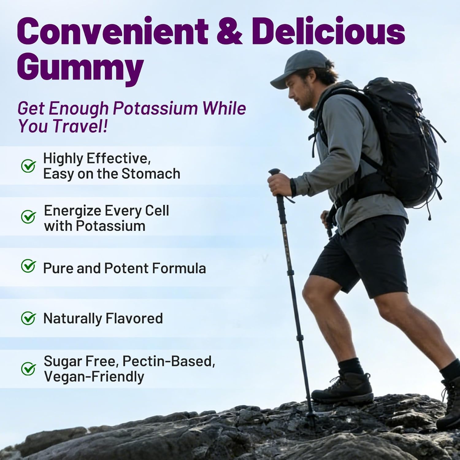 Potassium Gluconate 1300mg Gummies for Adults Women & Men, Potassium Supplements w/Magnesium Glycinate, B6 & L-Theanine, Electrolyte Gummies for Hydration, Energy, Muscle&Night Leg Cramp Relief, 60Ct - PrimeBioHealth - canada supplements