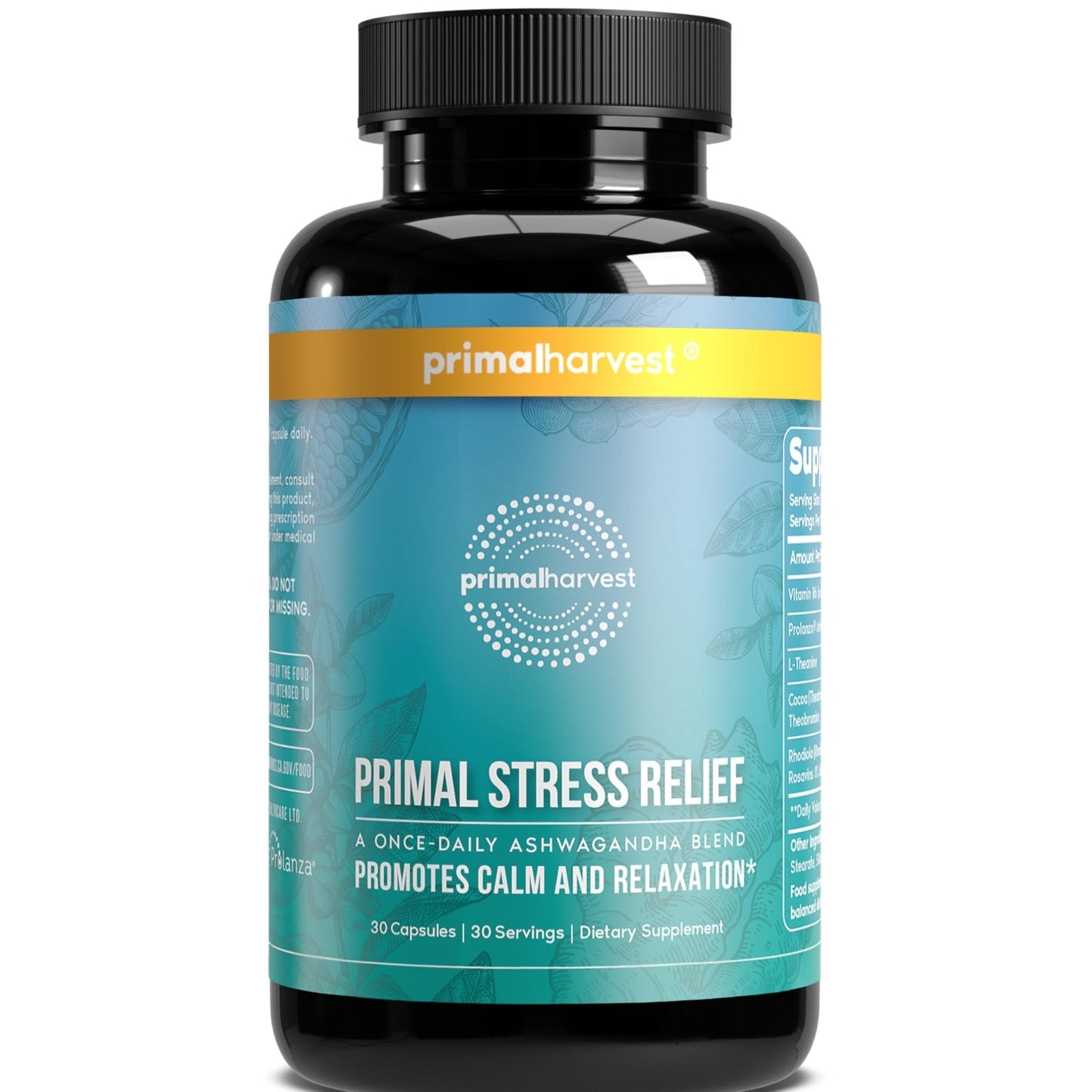 Primal Harvest Stress Relief – Daily Supplement, Gluten, Soy & Dairy Free - PrimeBioHealth - canada supplements
