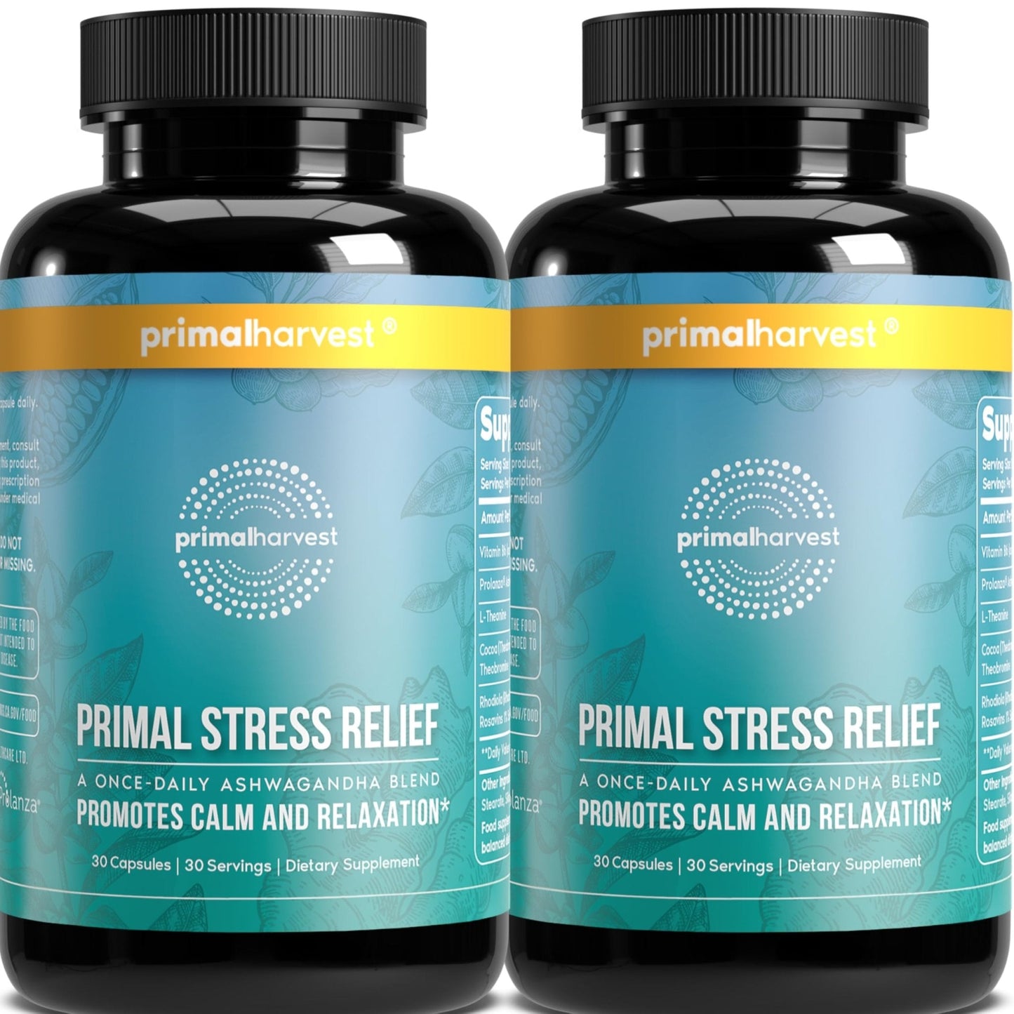 Primal Harvest Stress Relief – Daily Supplement, Gluten, Soy & Dairy Free - PrimeBioHealth - canada supplements