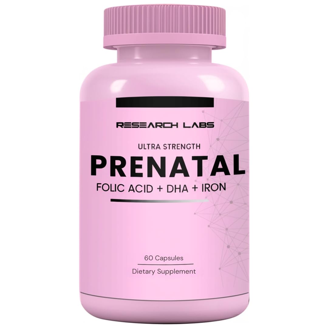 Research Labs Prenatal Vitamins for Women 2 Fer 1 Ad: 6X More Bioavailable Methylated Folate Folic Acid MTHF 5 | Supports Brain Development, Healthy Growth - PrimeBioHealth - canada supplements
