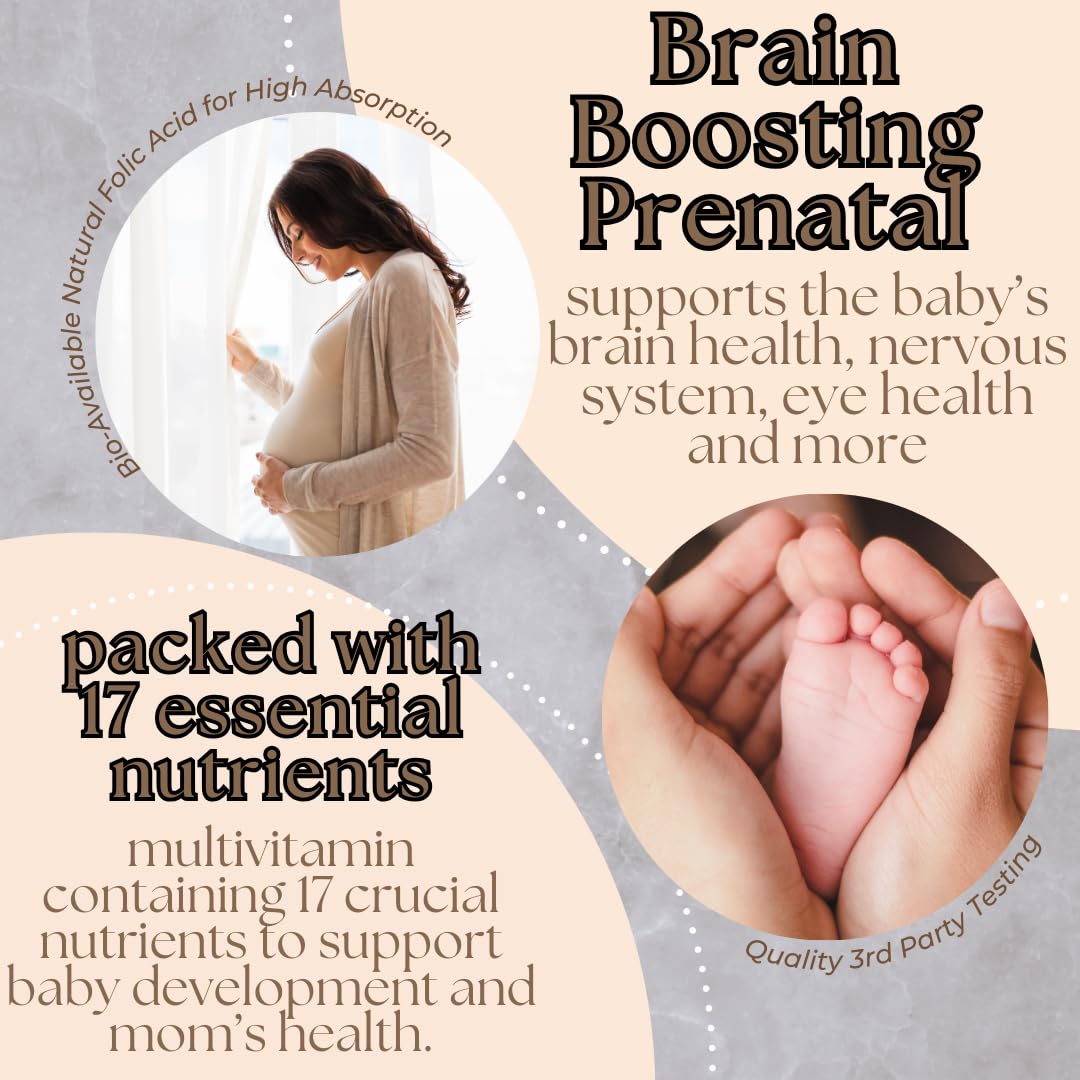 Research Labs Prenatal Vitamins for Women 2 Fer 1 Ad: 6X More Bioavailable Methylated Folate Folic Acid MTHF 5 | Supports Brain Development, Healthy Growth - PrimeBioHealth - canada supplements