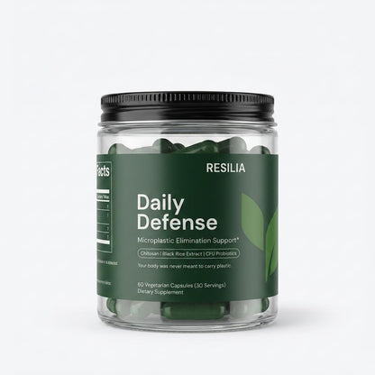 Resilia Daily Defense Capsules – Chitosan 800mg + Probiotics & Black Rice Extract – Digestive & Gut Health Support – Antioxidant Formula – Non-GMO, Gluten-Free, 60 Capsules - PrimeBioHealth - canada supplements